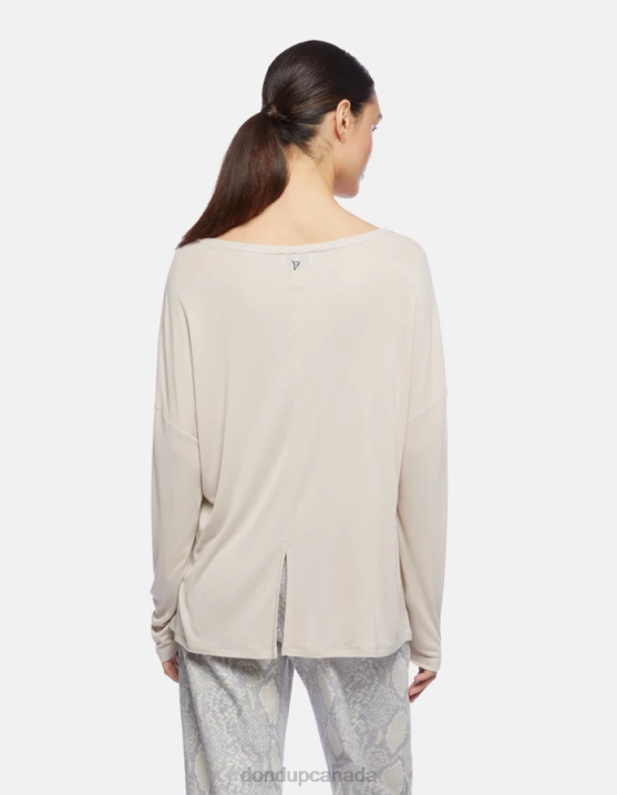 DONDUP Women Oversized Interlock T-Shirt XF8V447 Apparel Lievito