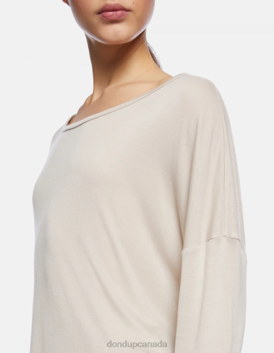 DONDUP Women Oversized Interlock T-Shirt XF8V447 Apparel Lievito